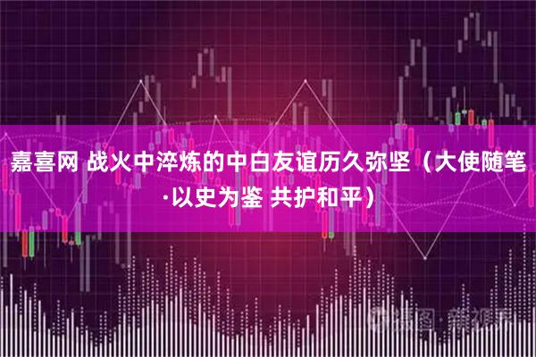 嘉喜网 战火中淬炼的中白友谊历久弥坚（大使随笔·以史为鉴 共护和平）